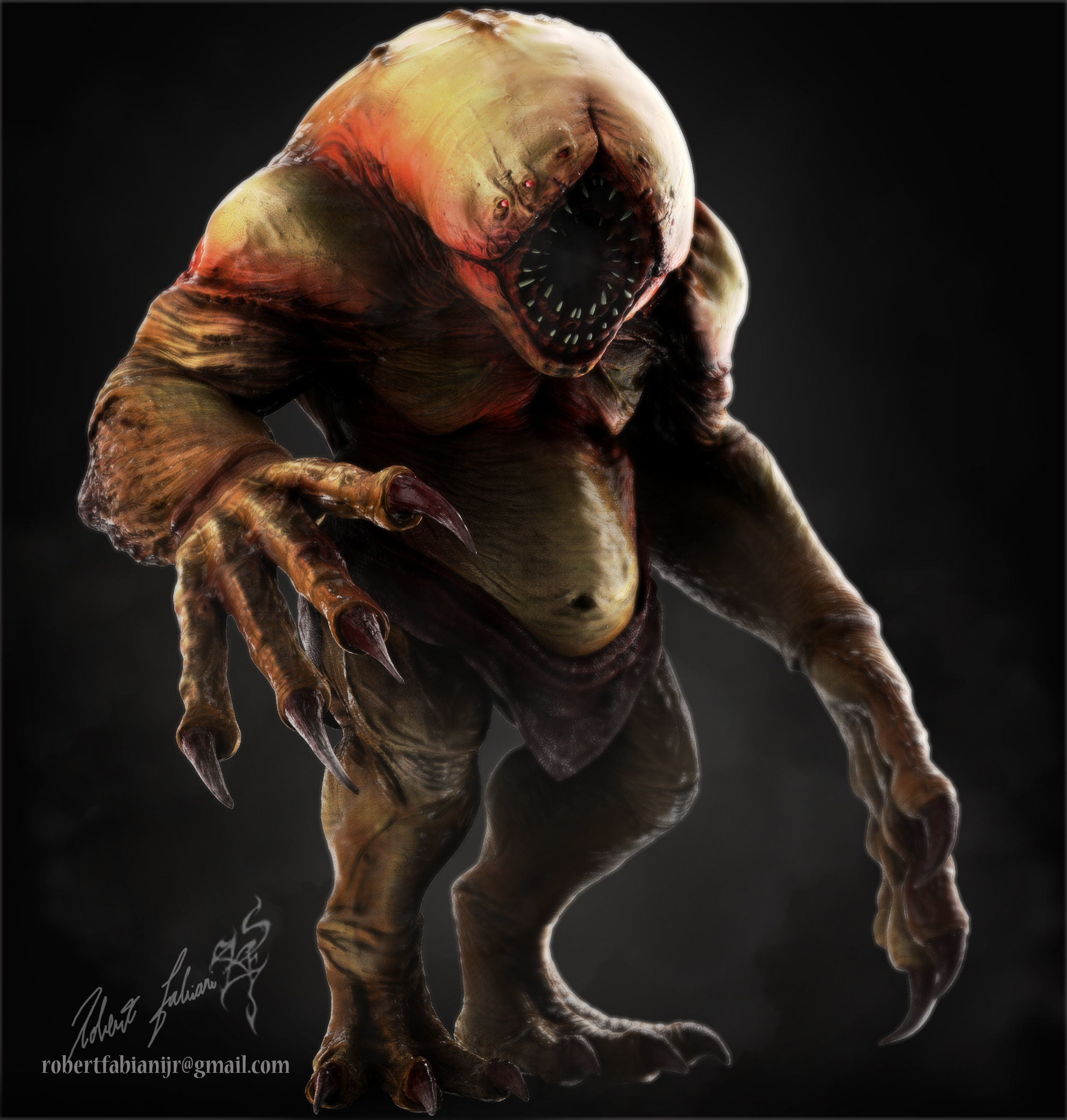 Pitt Monster Low-poly 3D model_1