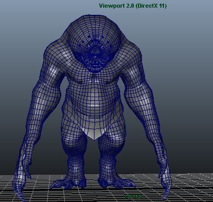 Pitt Monster Low-poly 3D model_2