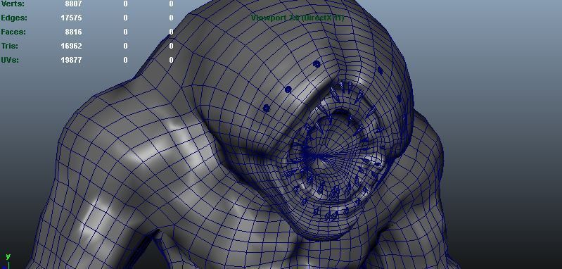 Pitt Monster Low-poly 3D model_8