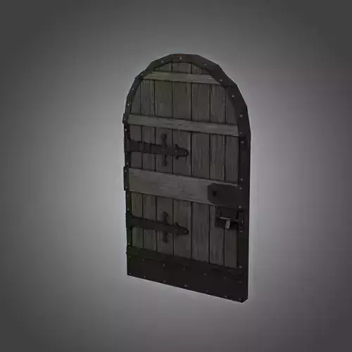 Medieval Door Prison Dungeon Cell 3D Model Low-poly 3D model