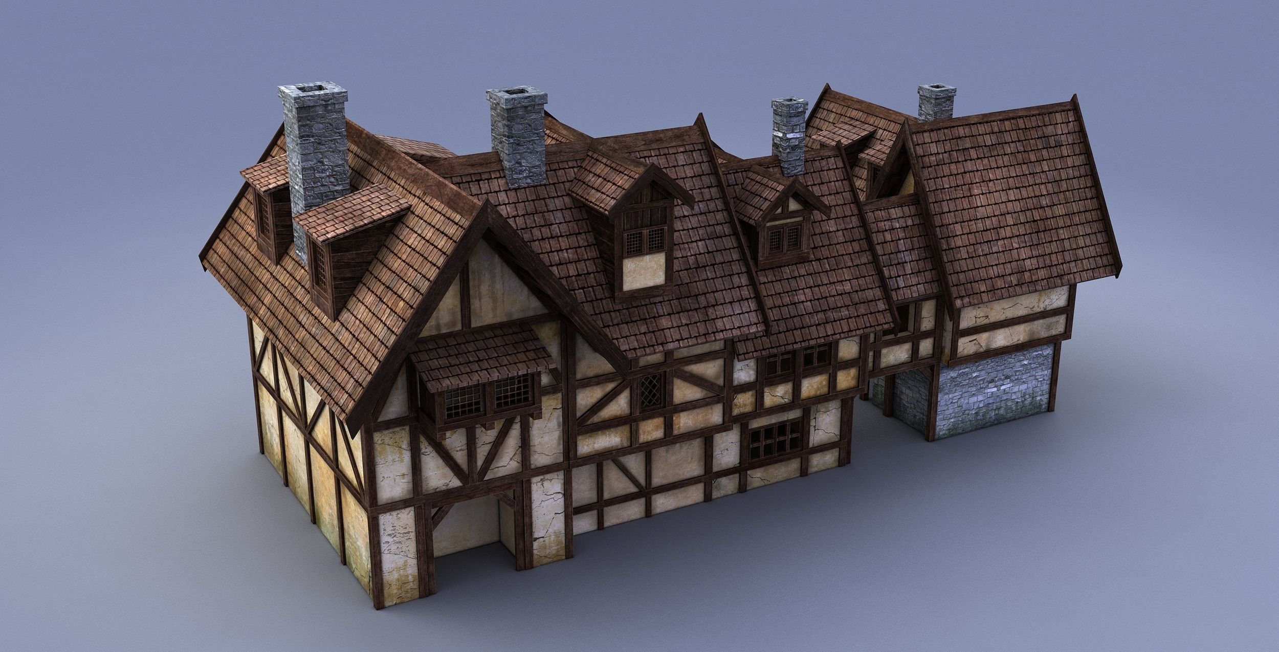 medieval house 3D model_9