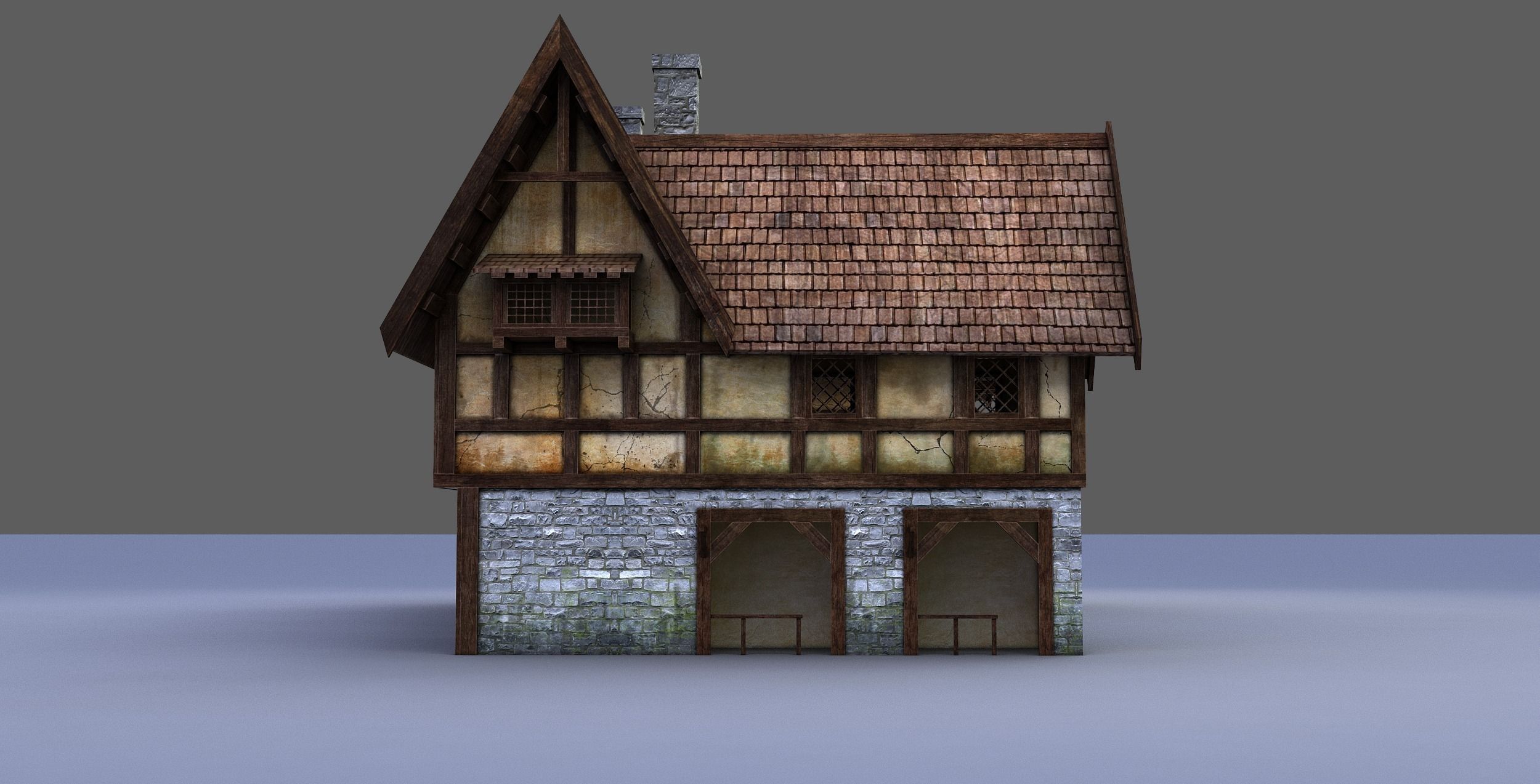 medieval house 3D model_10