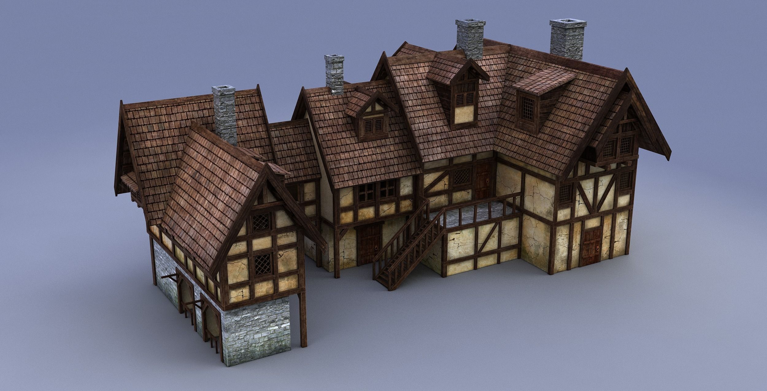 medieval house 3D model_8
