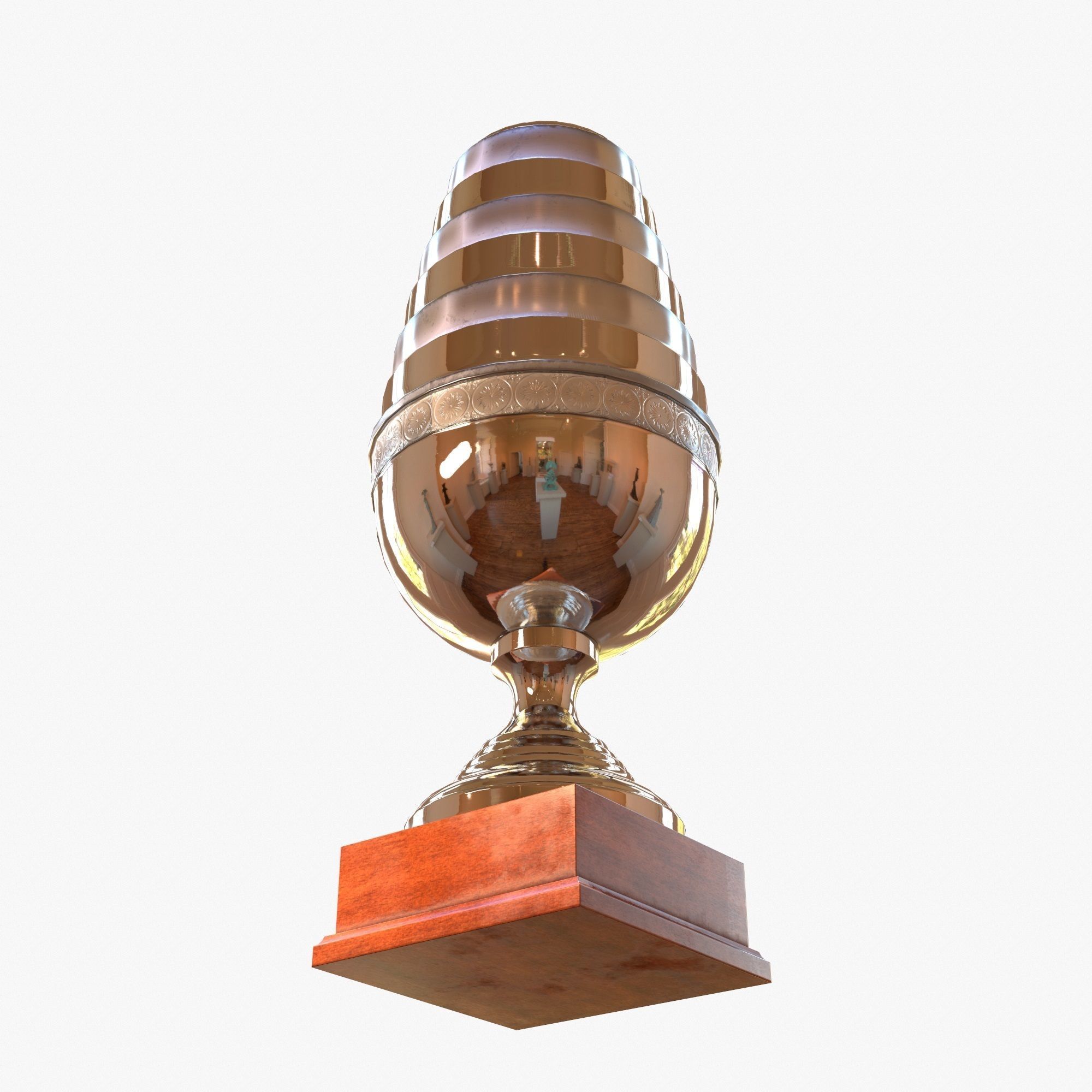ESL Trophy PBR Low-poly 3D model_3
