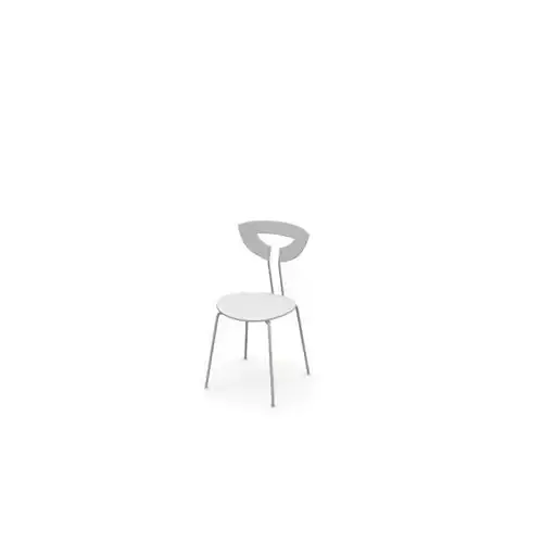 White Simple Modern Chair
