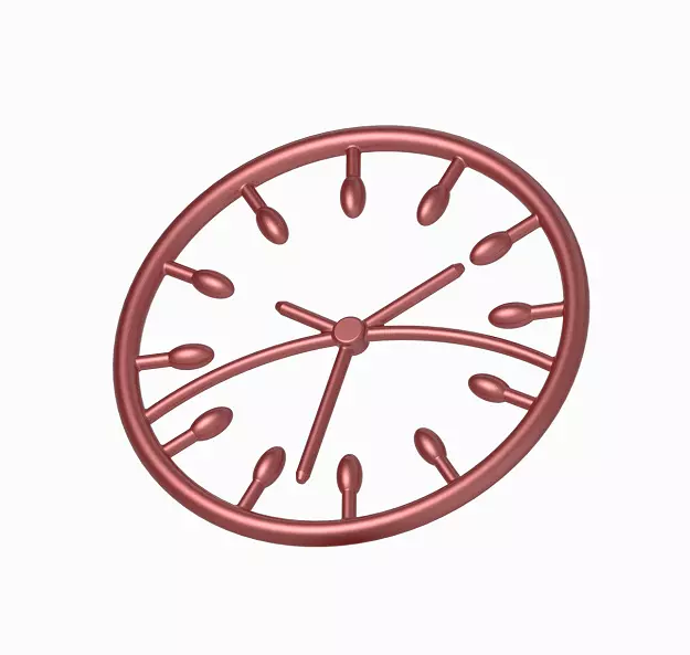 Classic Modern Wall Clock 3D print model_0