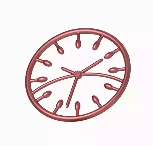 Classic Modern Wall Clock 3D print model