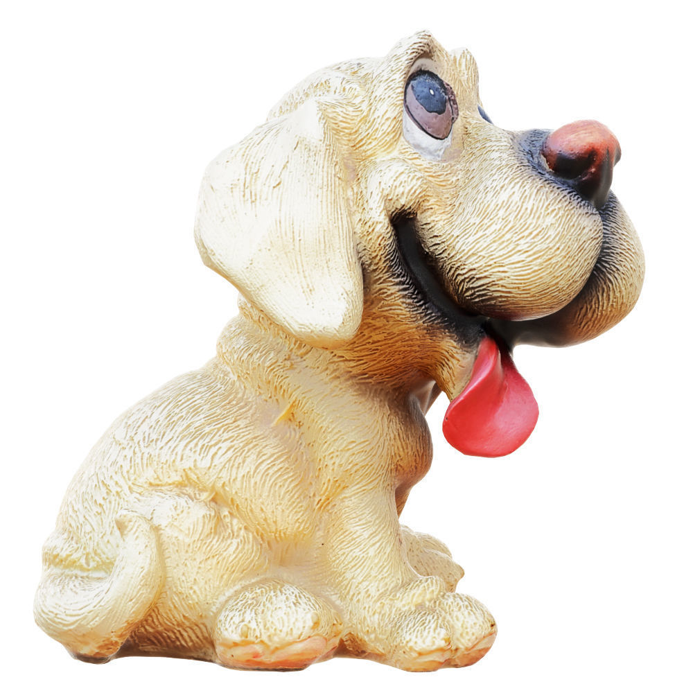Decorative figurine of a dog piggy bank 3D model_2