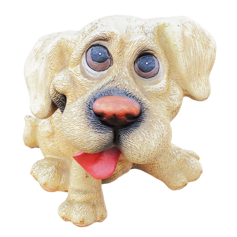 Decorative figurine of a dog piggy bank 3D model_1