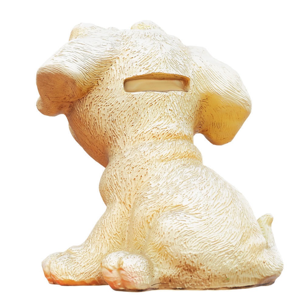 Decorative figurine of a dog piggy bank 3D model_3