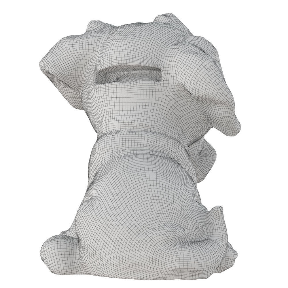 Decorative figurine of a dog piggy bank 3D model_6