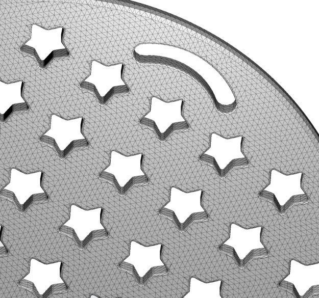 Classic Star Decor Wall Mount 3D print model_4