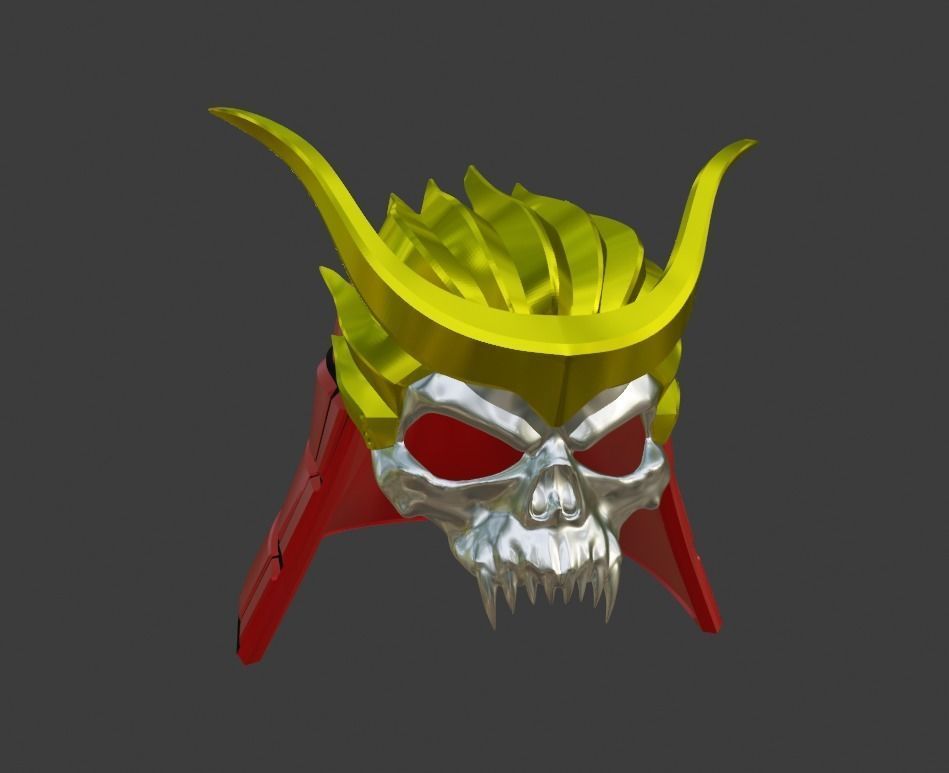 Shao Kahn helmet from Mortal Kombat 11 - Earthrealms Monarch 3D print model_5