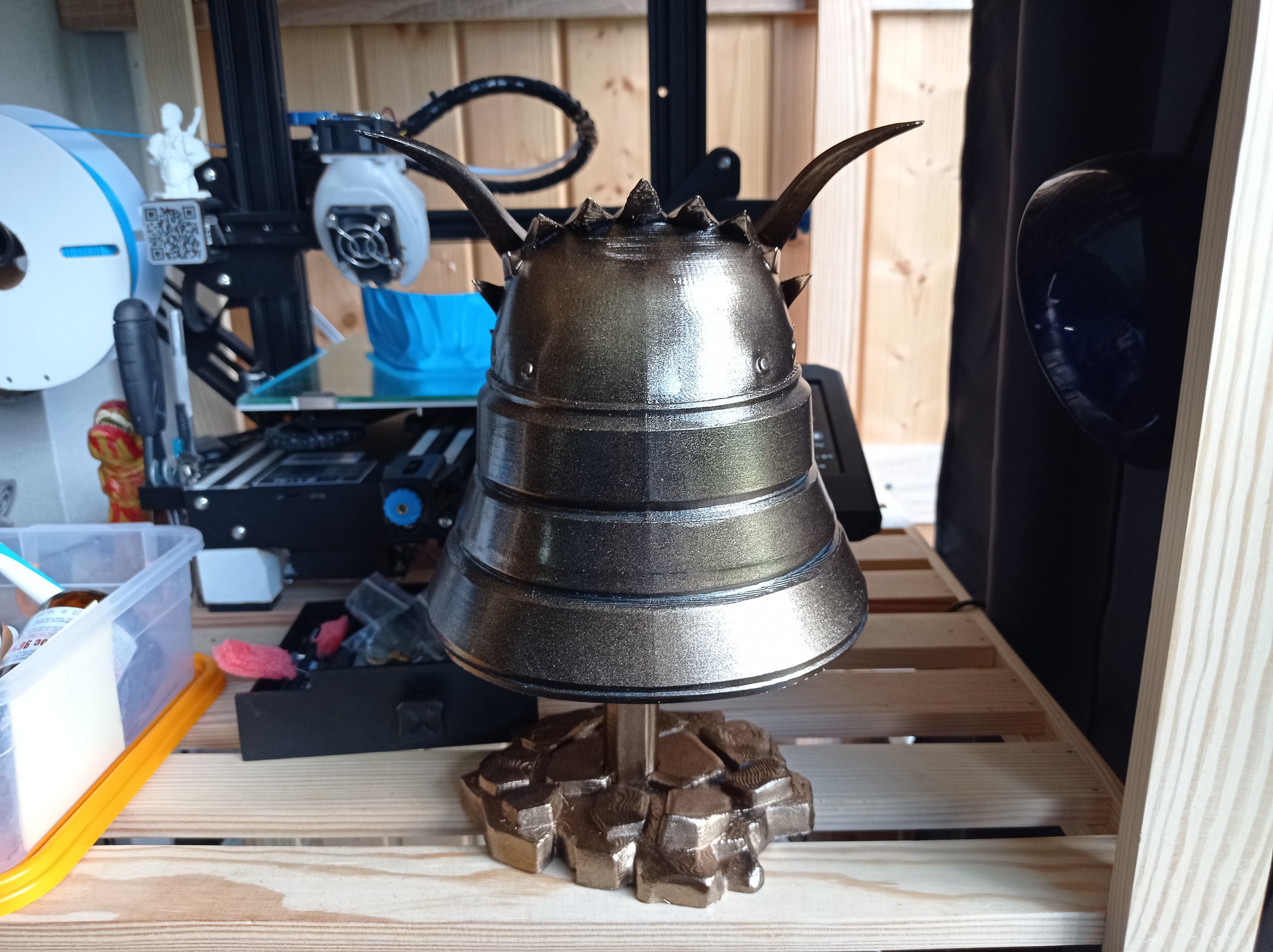 Shao Kahn helmet from Mortal Kombat 11 - Earthrealms Monarch 3D print model_13