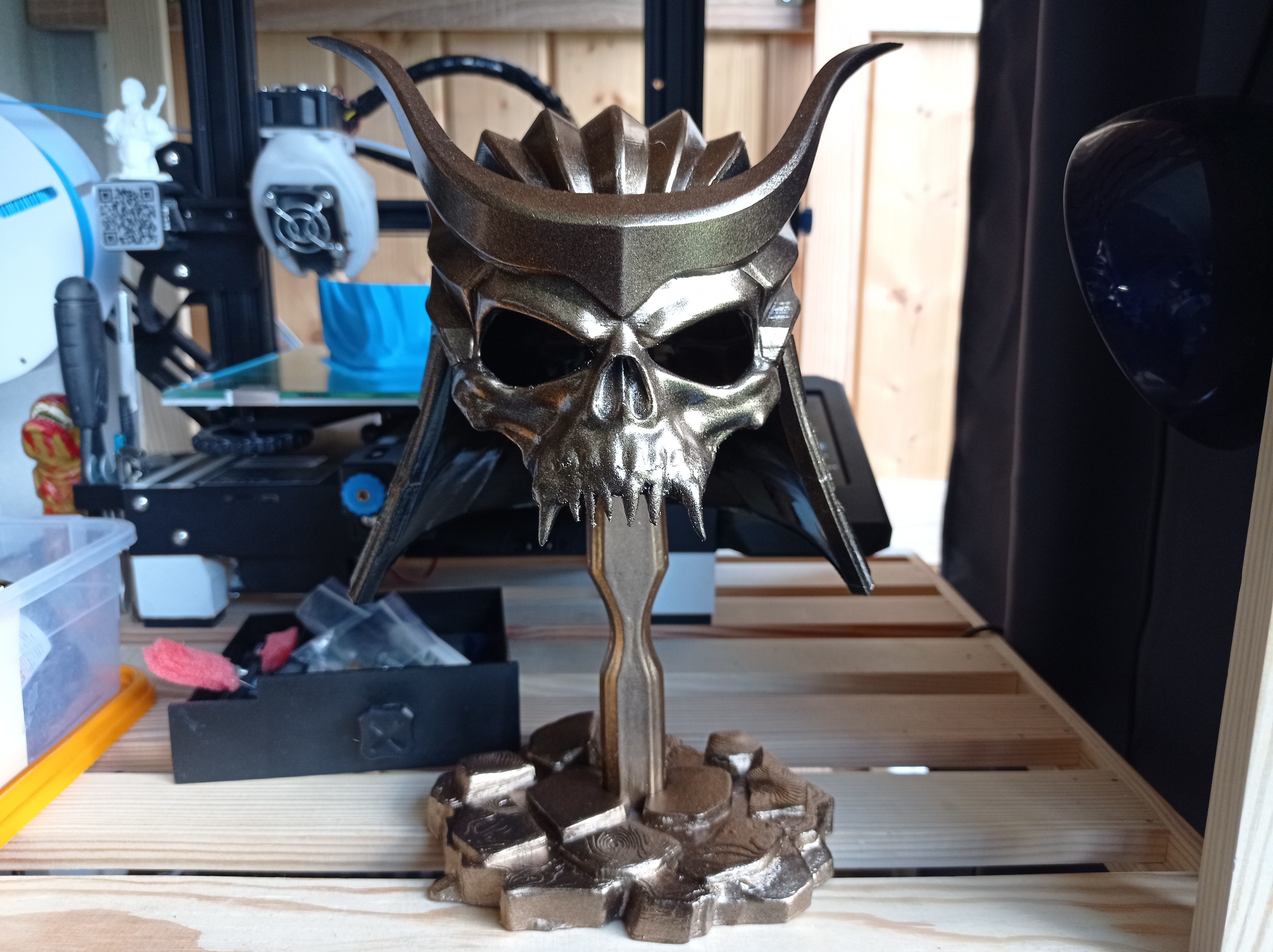 Shao Kahn helmet from Mortal Kombat 11 - Earthrealms Monarch 3D print model_1