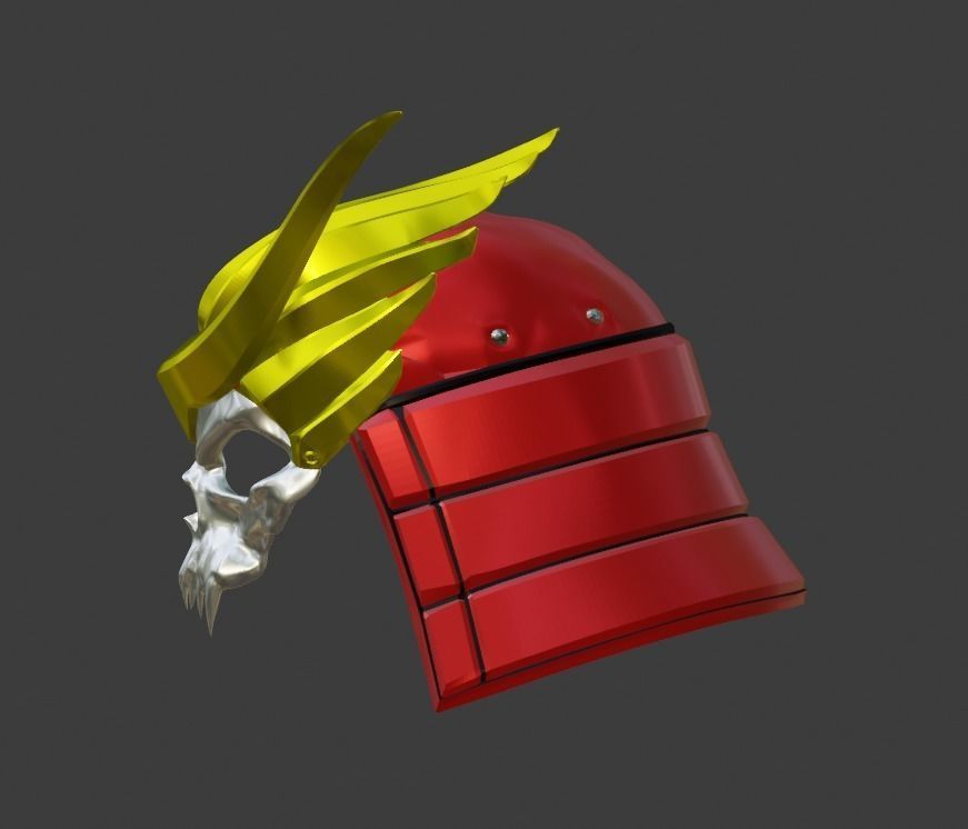 Shao Kahn helmet from Mortal Kombat 11 - Earthrealms Monarch 3D print model_3