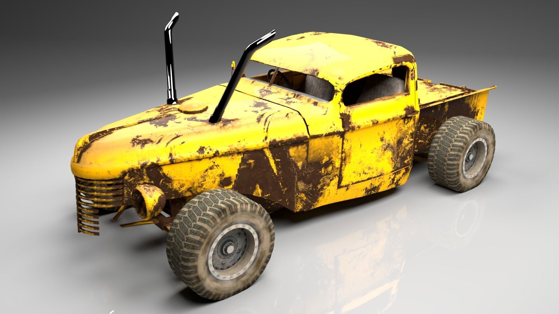 1939 Dodge D12 Char bone  Low-poly 3D model_3