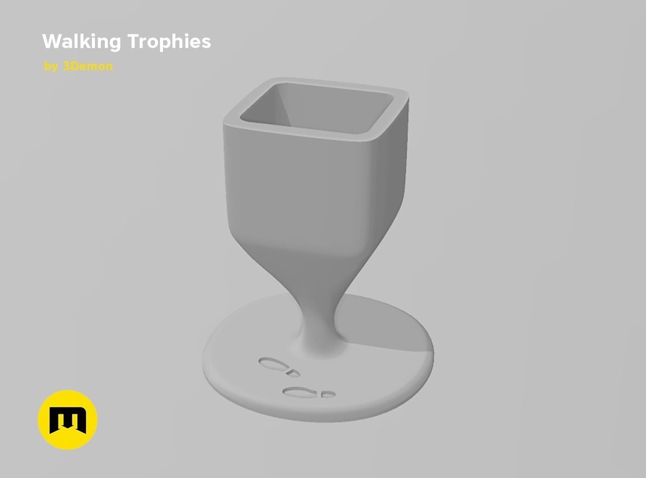 Walking Challenge Trophies Free 3D print model_23