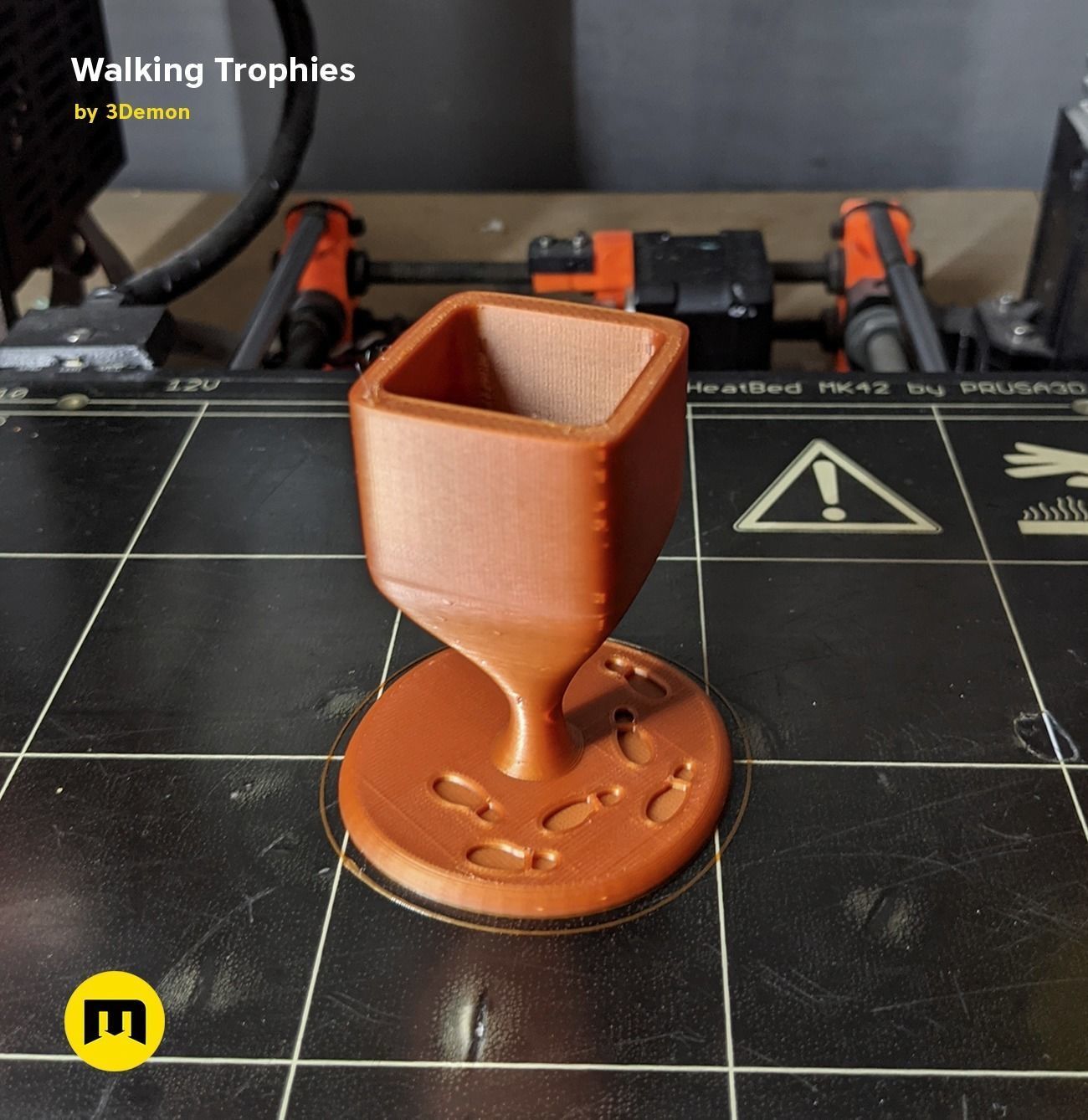 Walking Challenge Trophies Free 3D print model_6