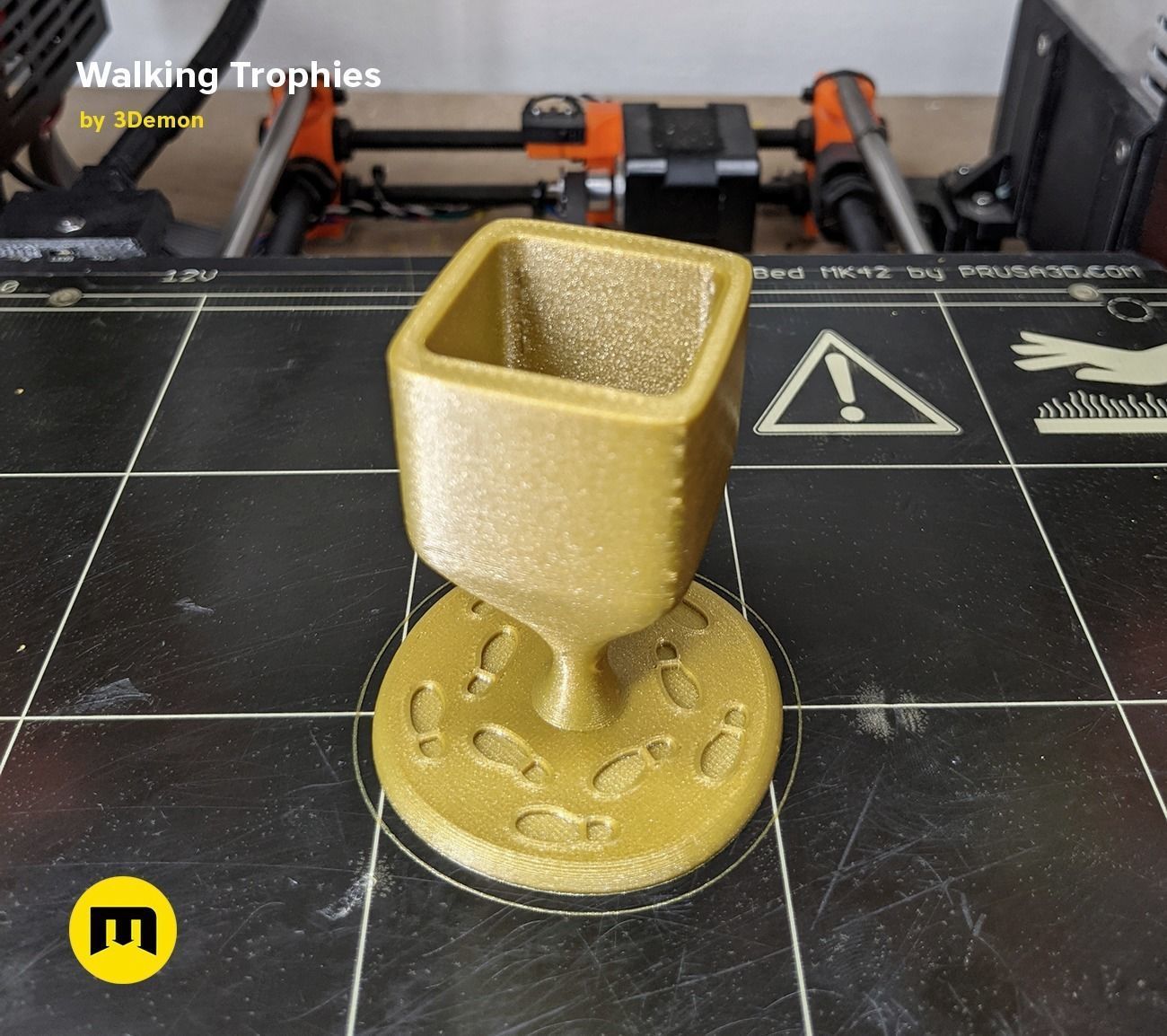 Walking Challenge Trophies Free 3D print model_4