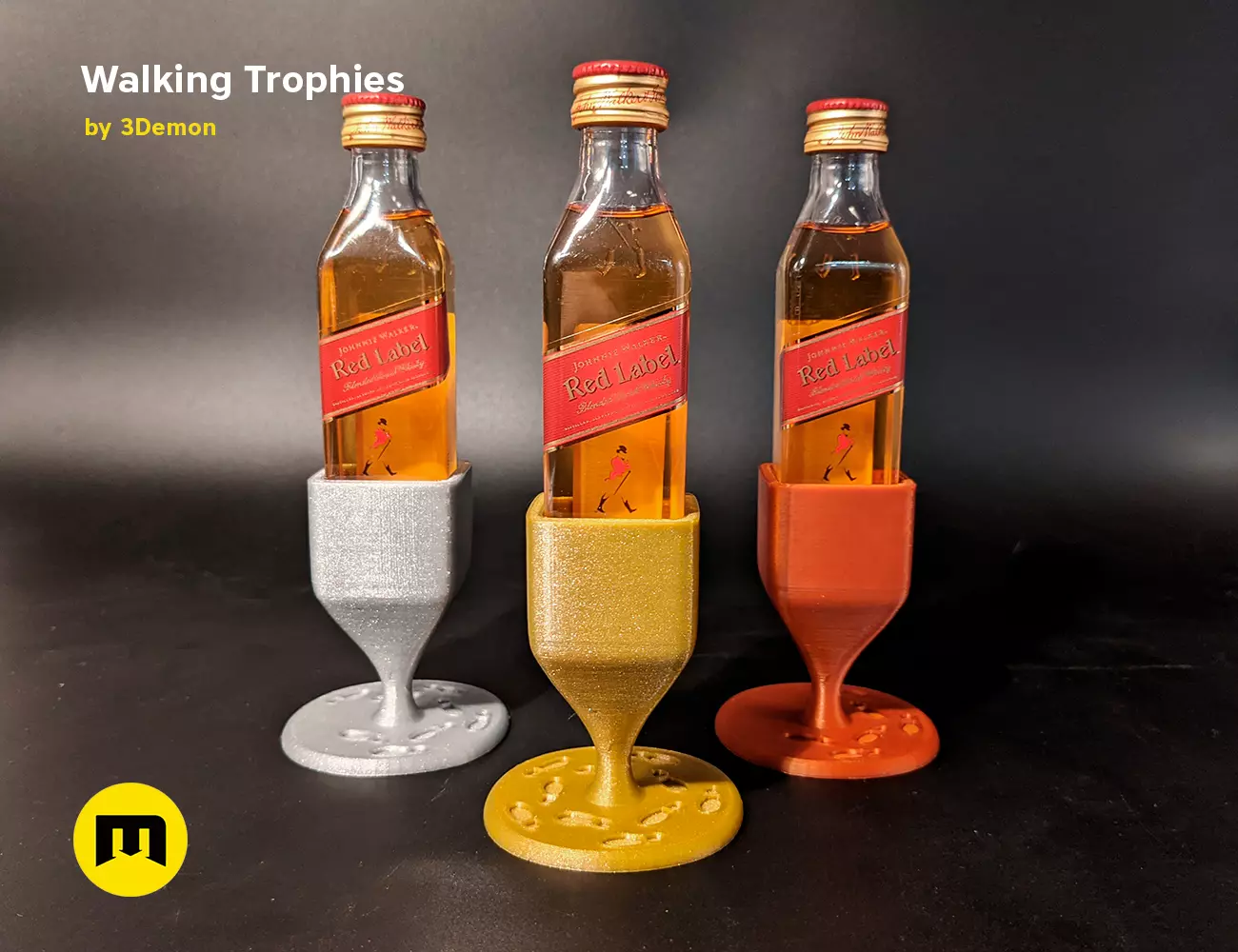 Walking Challenge Trophies Free 3D print model_0