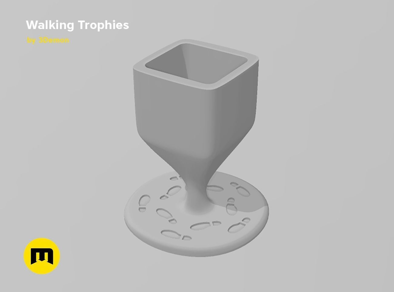 Walking Challenge Trophies Free 3D print model_19