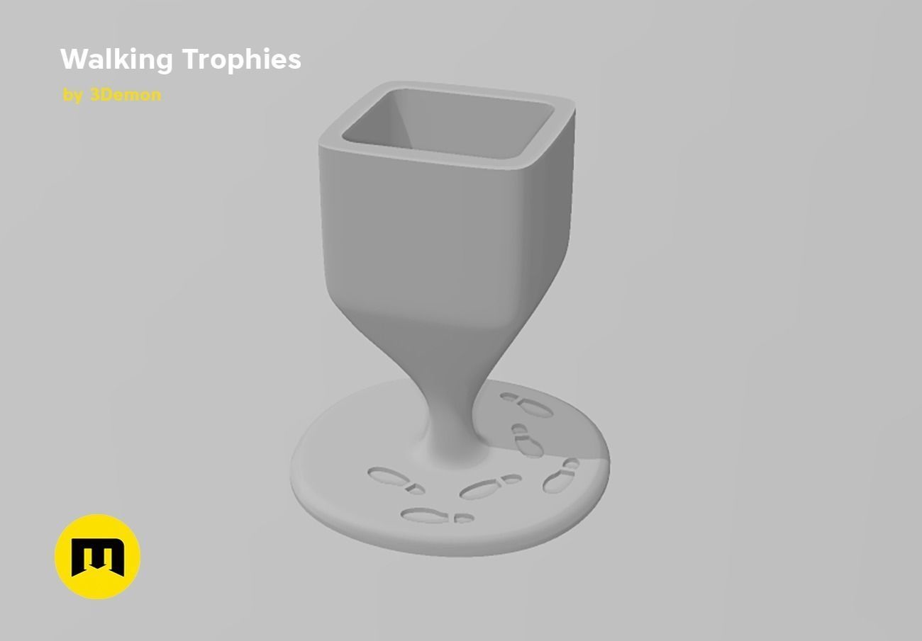 Walking Challenge Trophies Free 3D print model_21