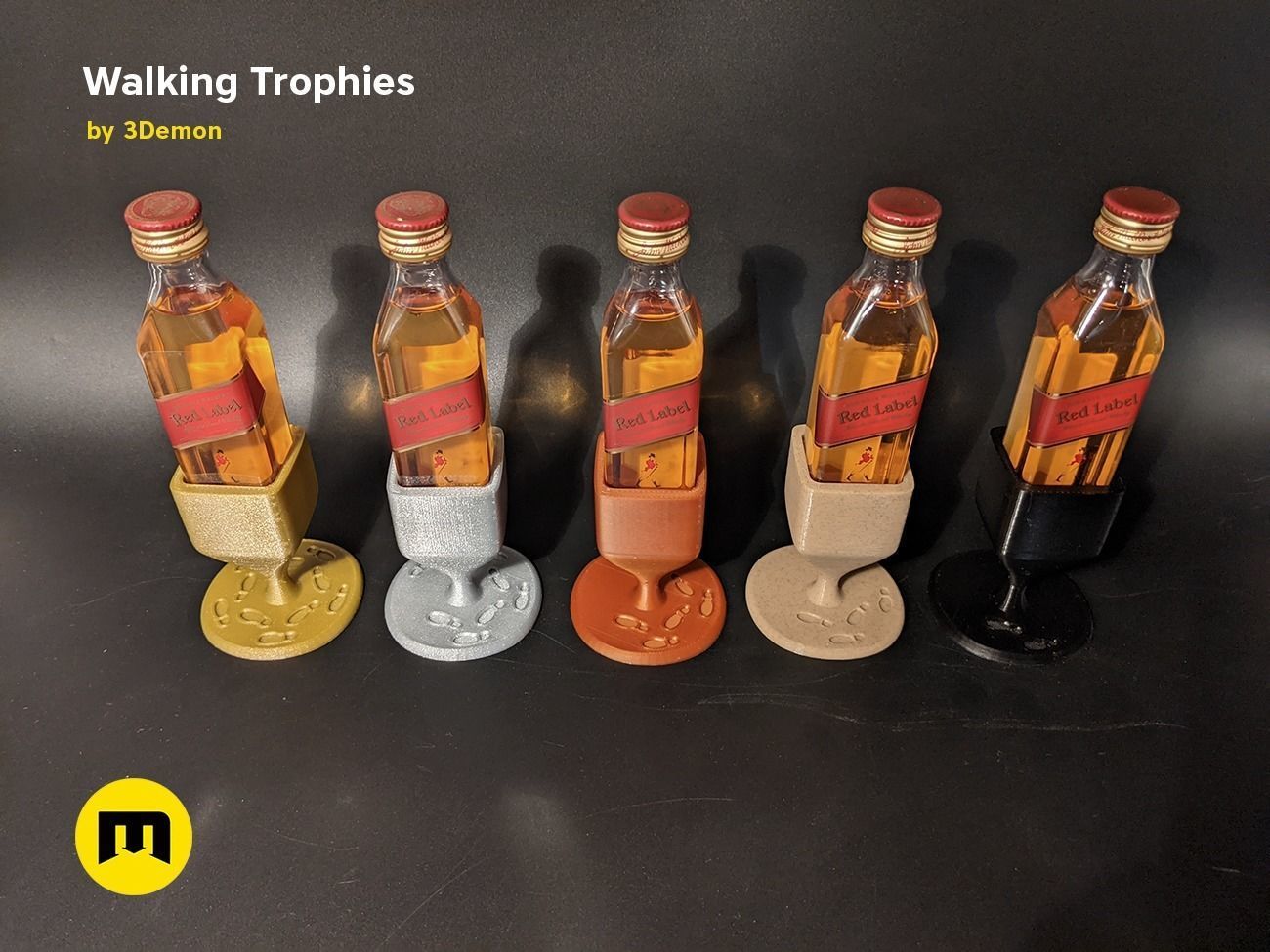Walking Challenge Trophies Free 3D print model_12