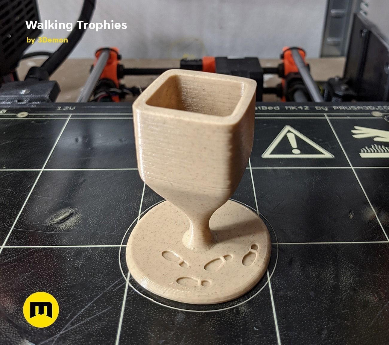 Walking Challenge Trophies Free 3D print model_7