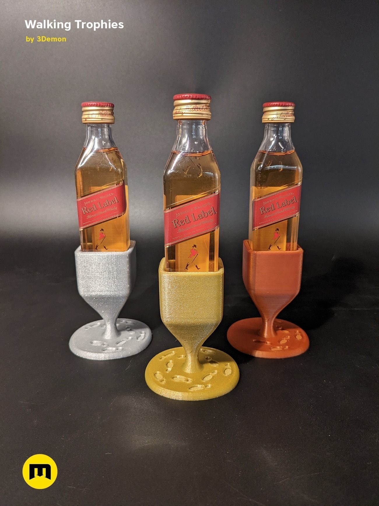 Walking Challenge Trophies Free 3D print model_13