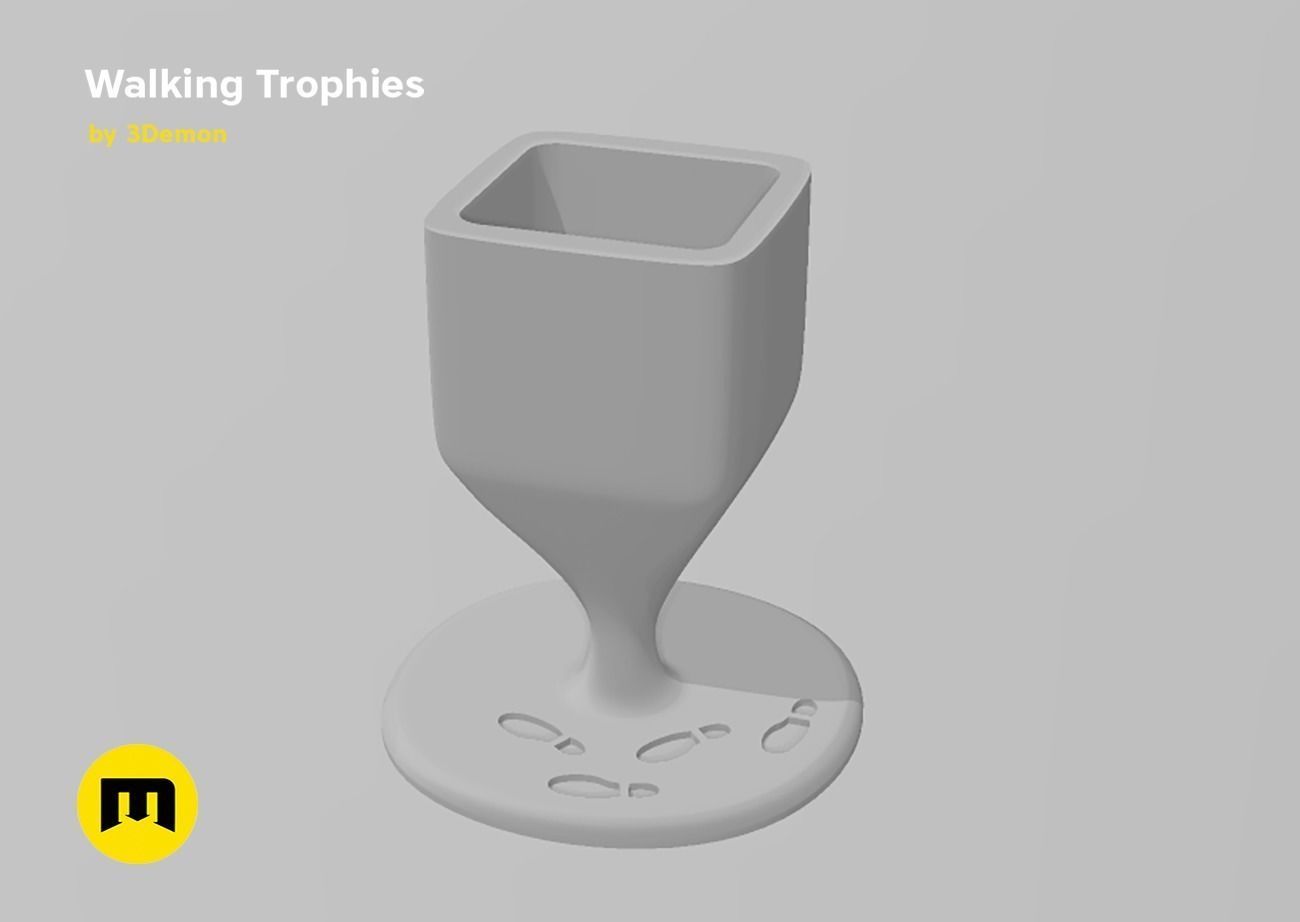Walking Challenge Trophies Free 3D print model_22