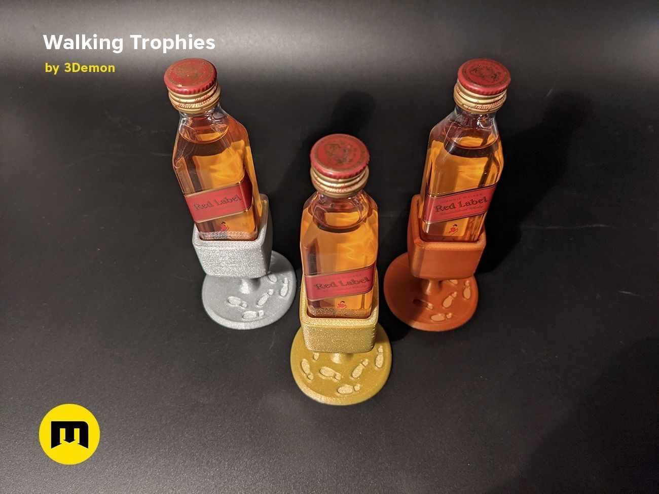 Walking Challenge Trophies Free 3D print model_14