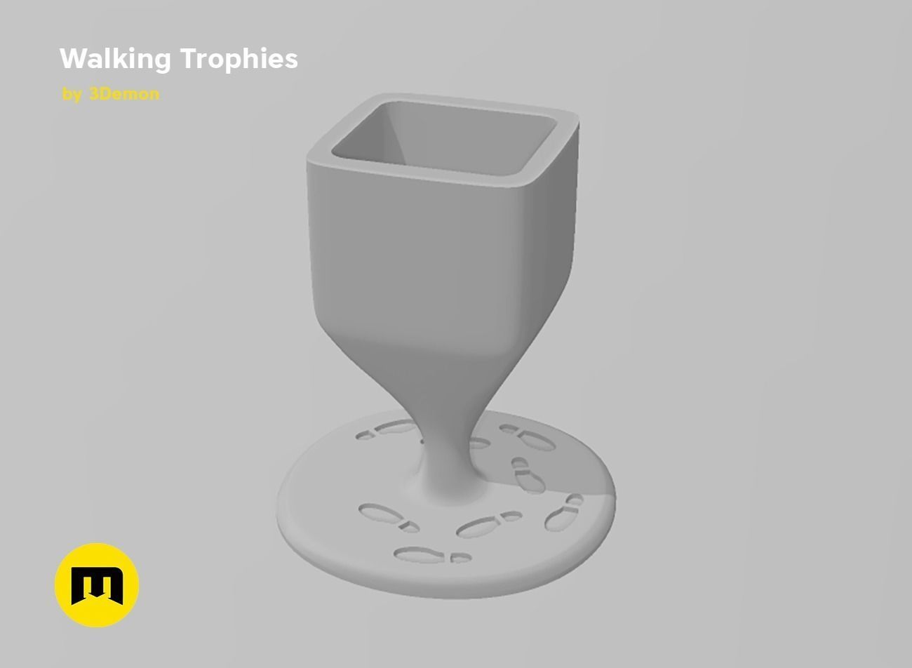 Walking Challenge Trophies Free 3D print model_20