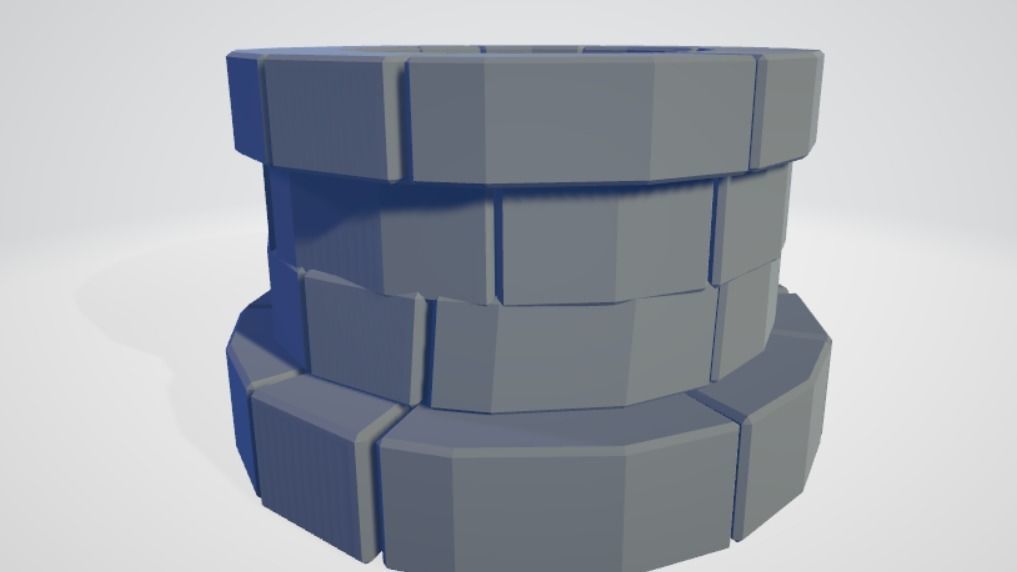 3d well model block of bricks 3D model_3