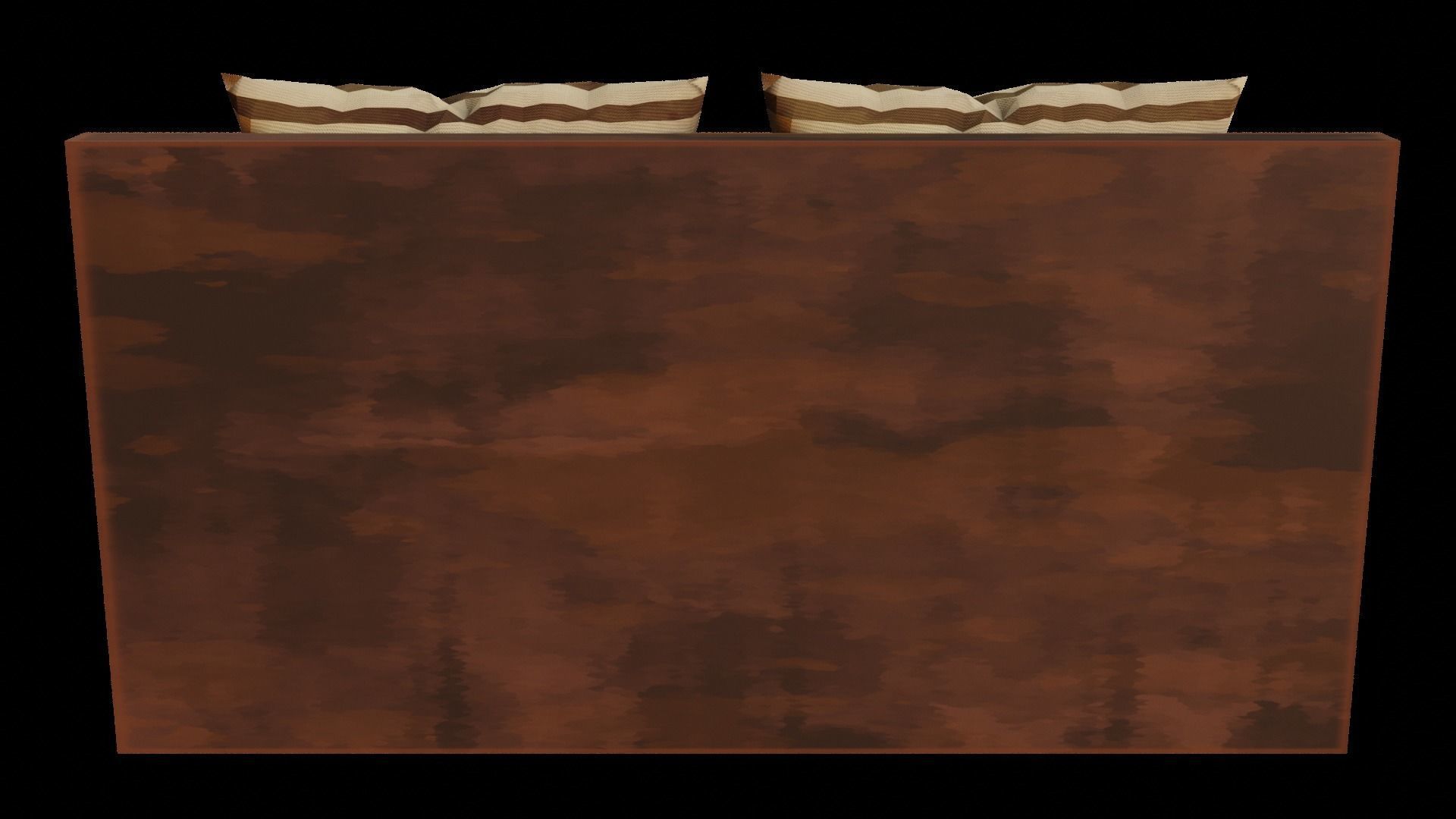 Bed and bedding sets 3D model_4