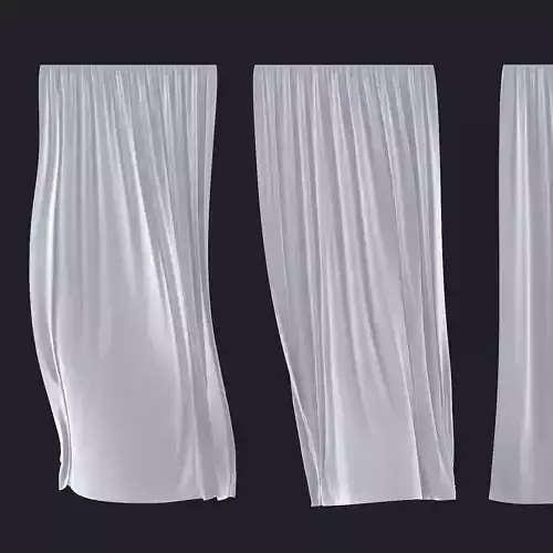 Tulle in the wind No 1 3D model