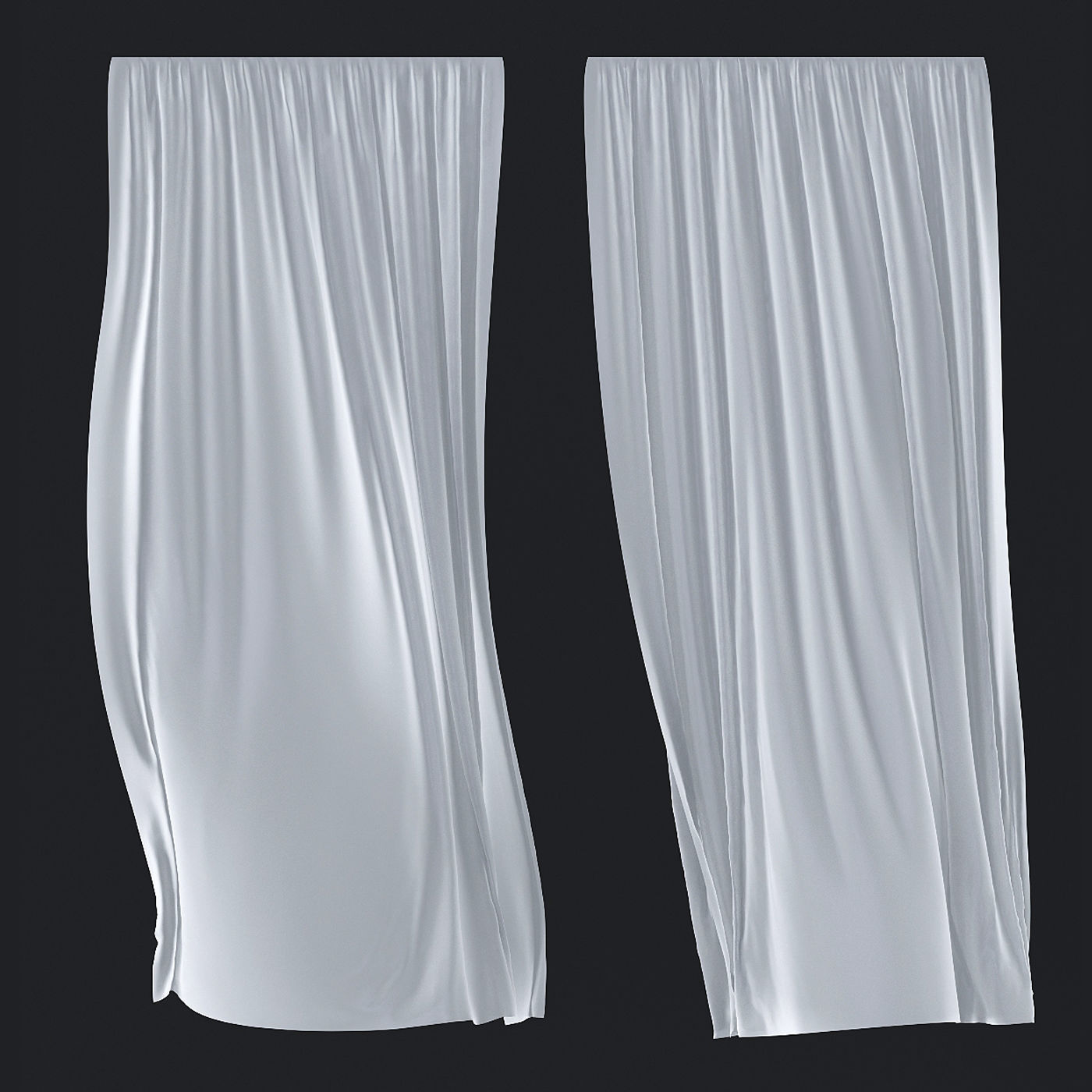 Tulle in the wind No 1 3D model_3