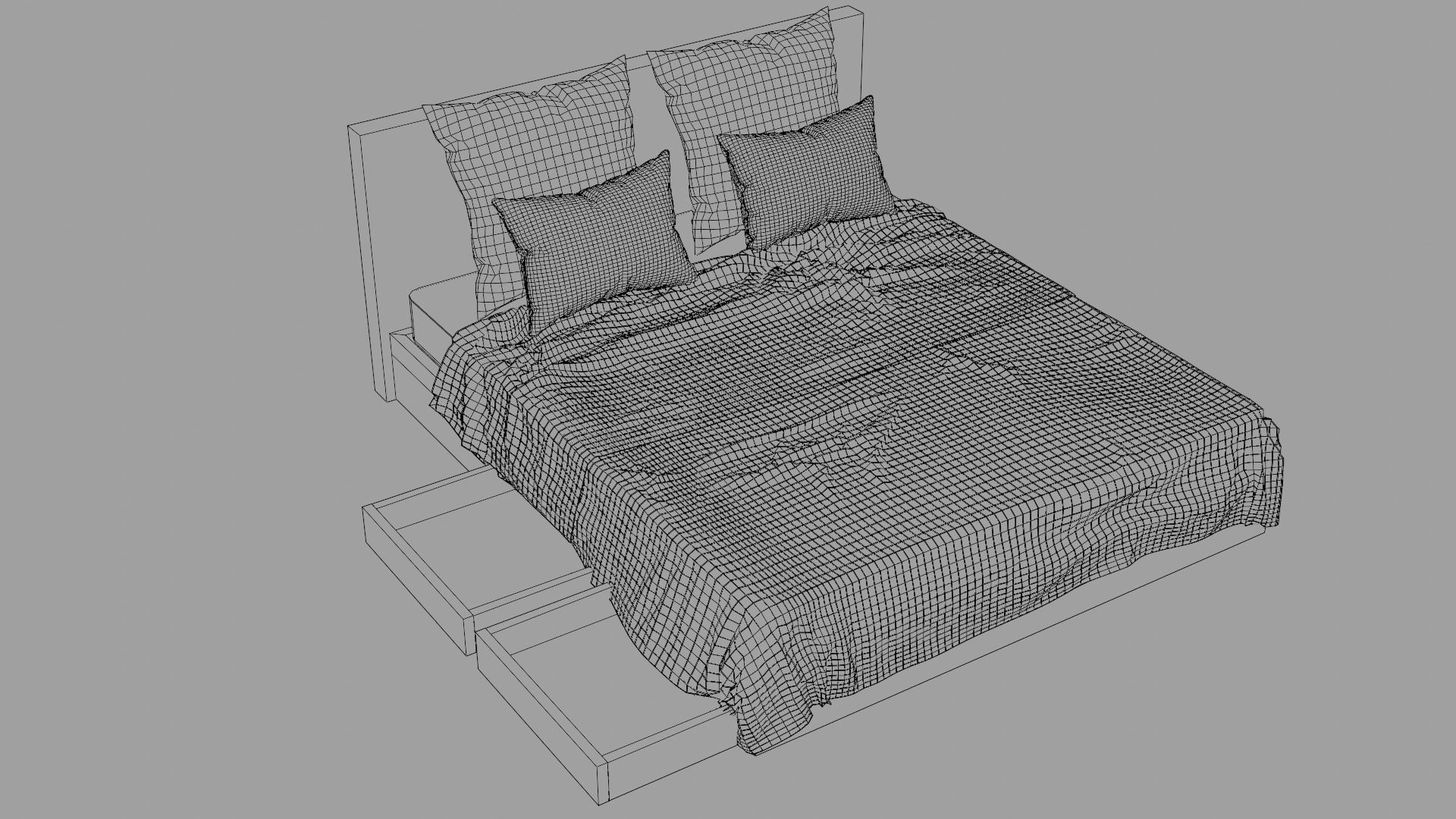 bedroom sets 3D Model Collection_10
