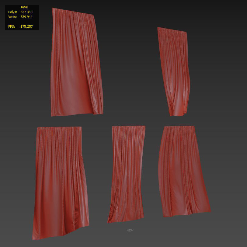 Tulle in the wind No  2 3D model_8