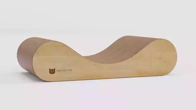 Cat Scratching Sofa 3D model