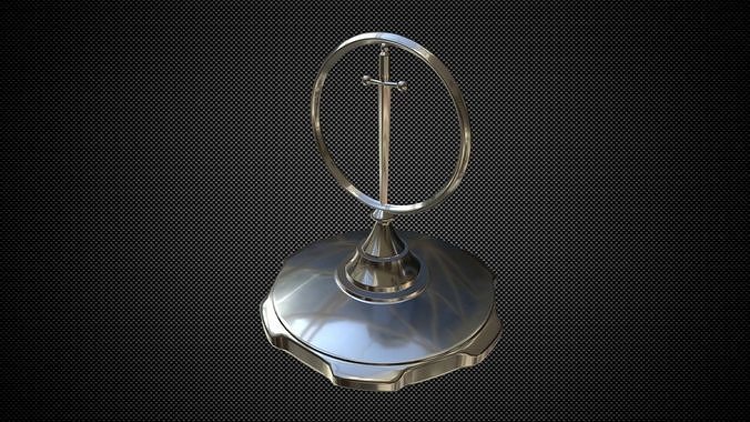 Excalibur  hood ornaments 3D model
