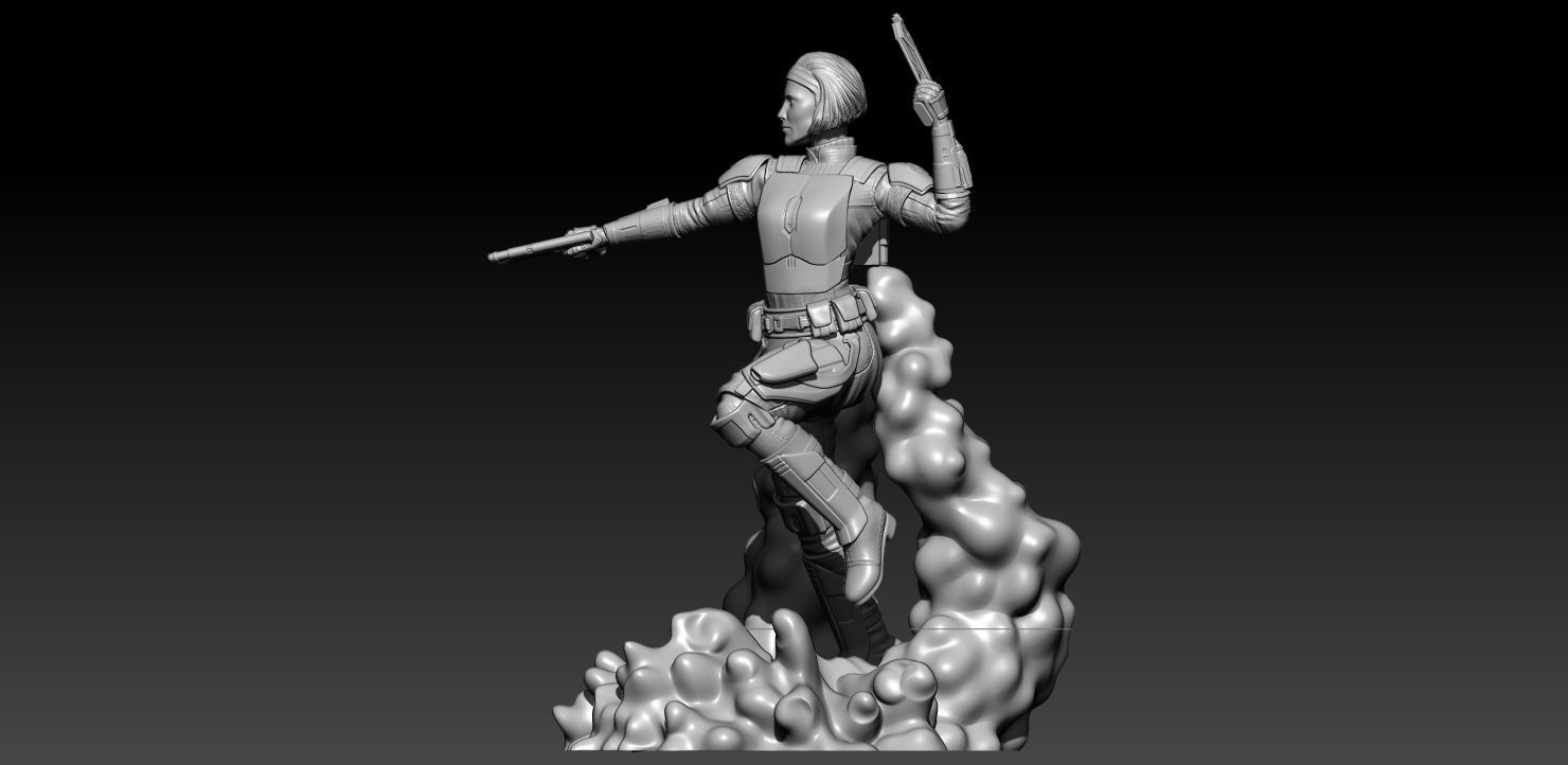 Bo Katan Mandalorian season 2 3D print model_2