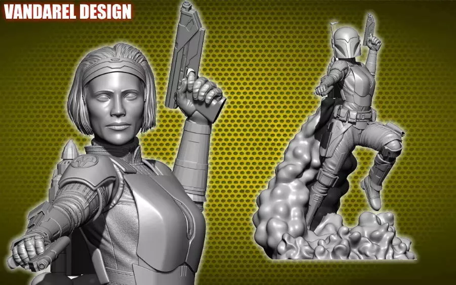 Bo Katan Mandalorian season 2 3D print model_0