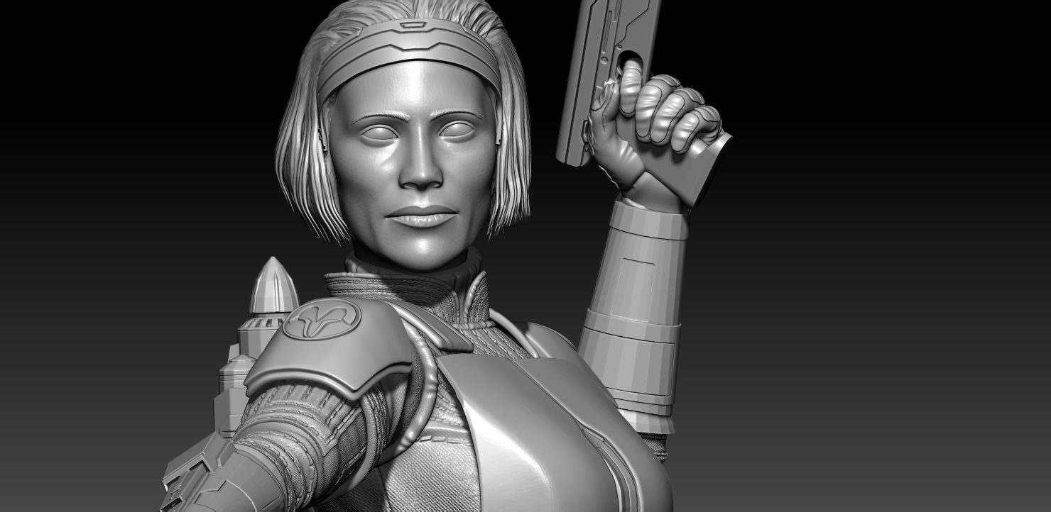 Bo Katan Mandalorian season 2 3D print model_5