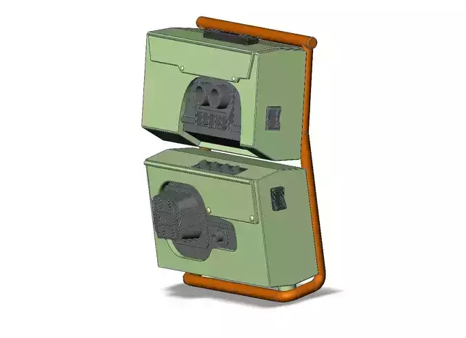 Rebel Back Pack Figure toy 3D print model