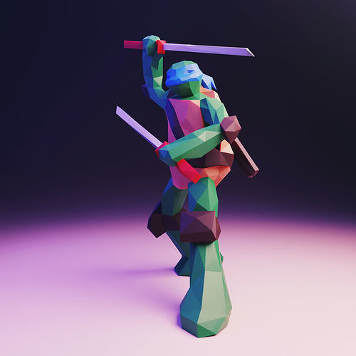 Leonardo Low Poly Low-poly 3D model