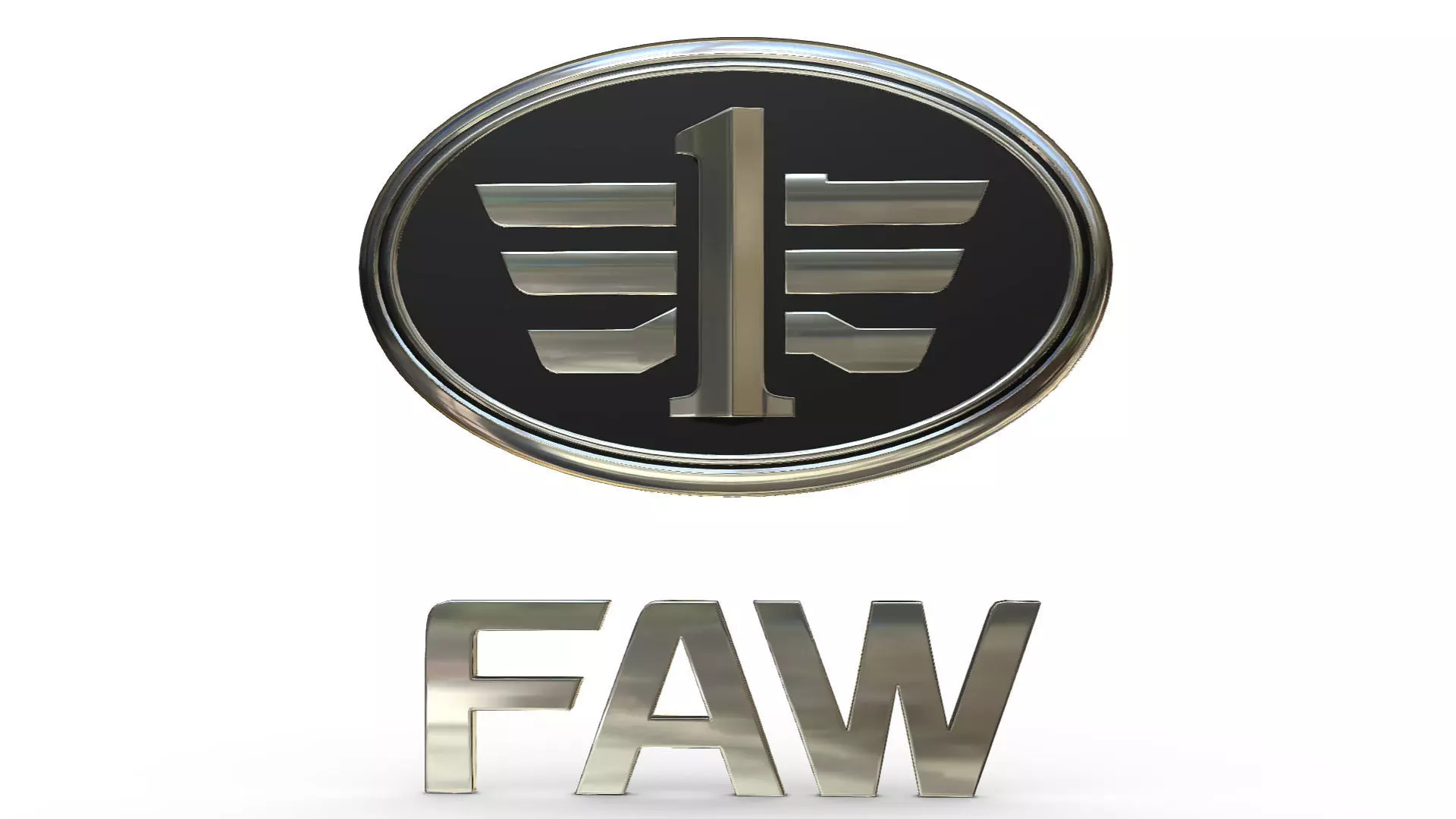faw logo 3D model_0