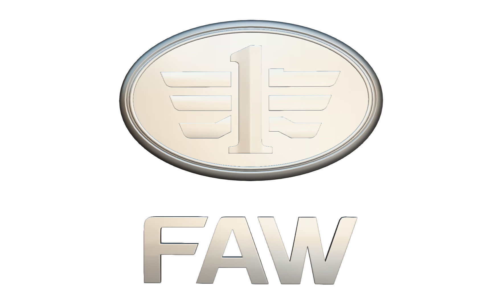 faw logo 3D model_5