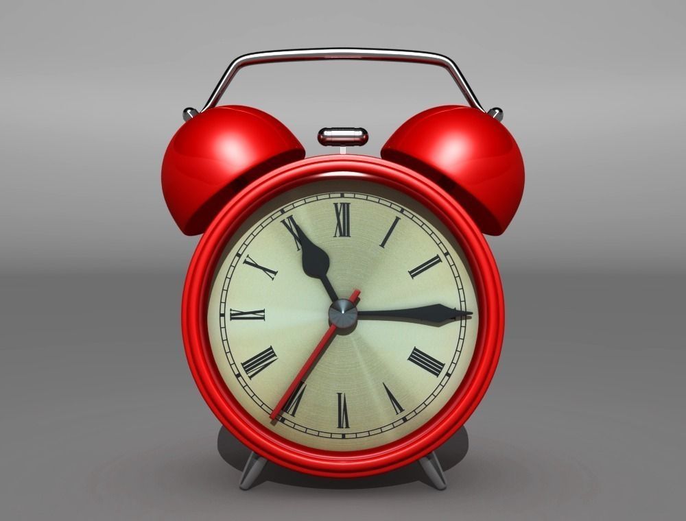 Alarm Clock 3D model_1