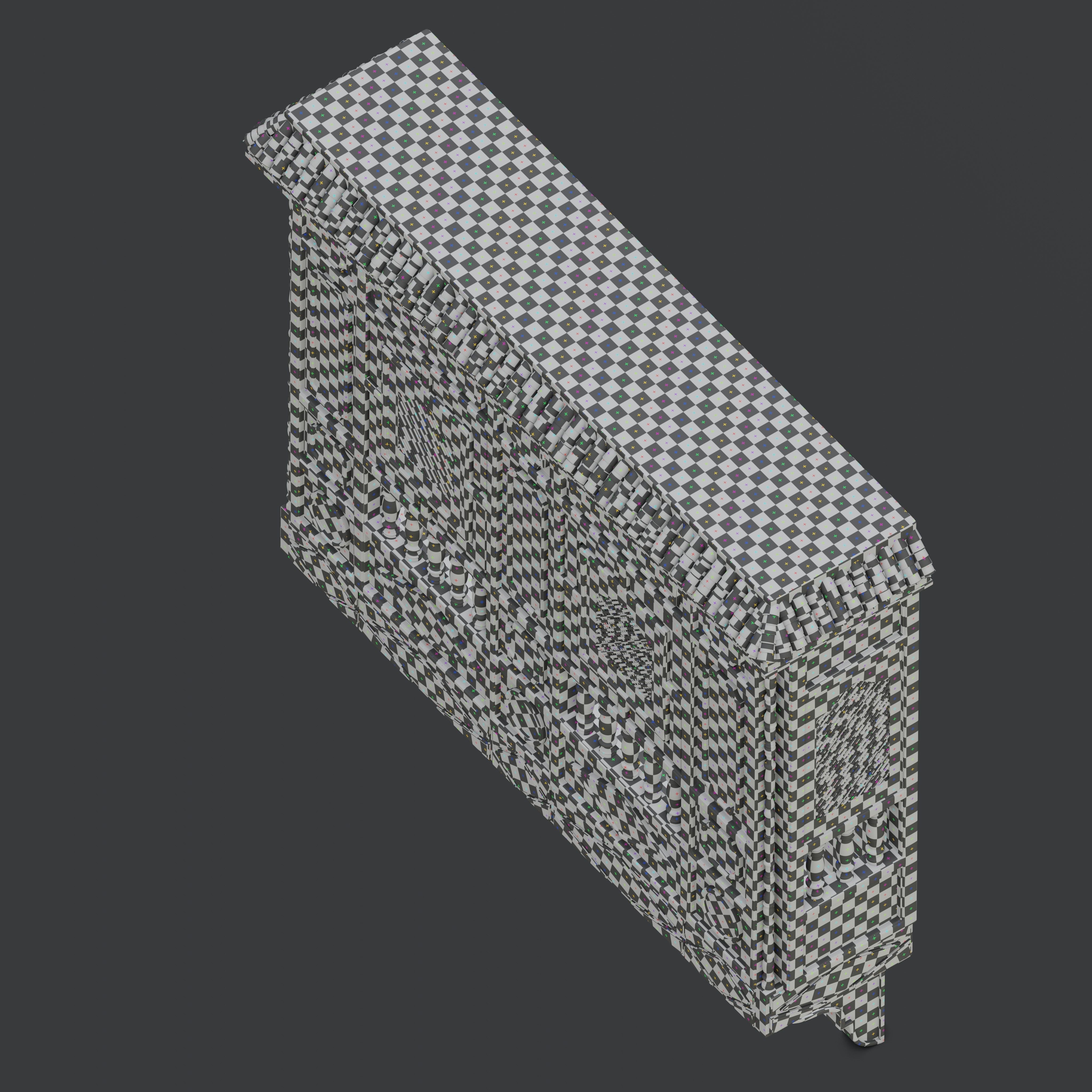 Blue Mashrabiya 3D model_9